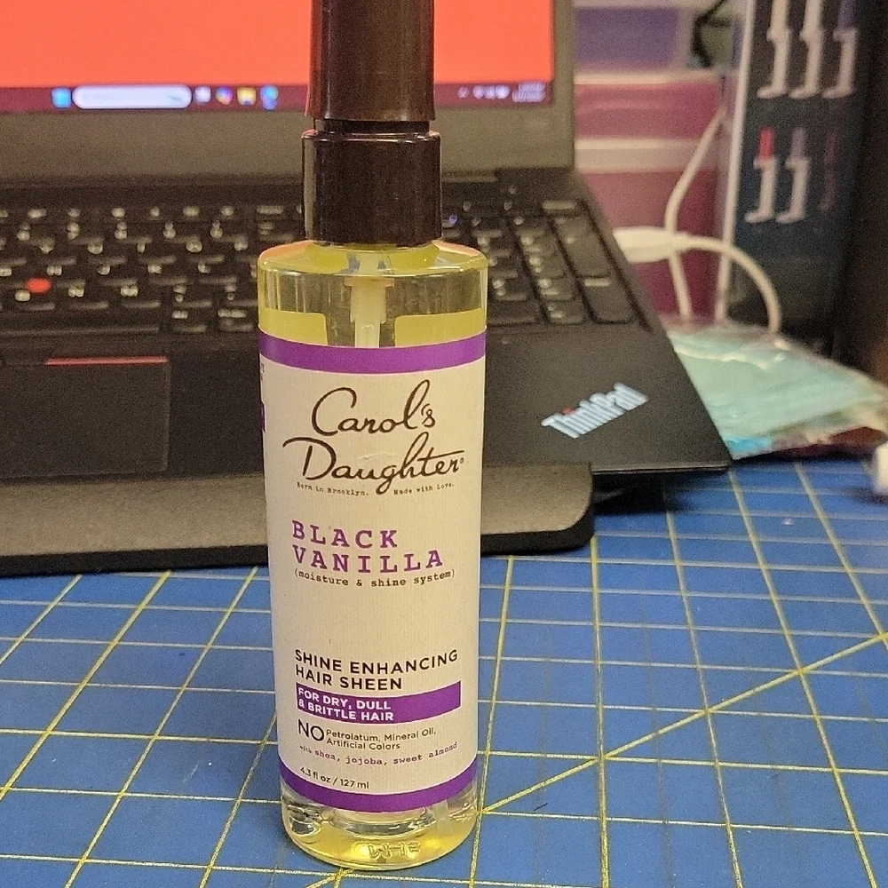 Black Vanilla Shine Enhancing Hair Sheen 127ml New